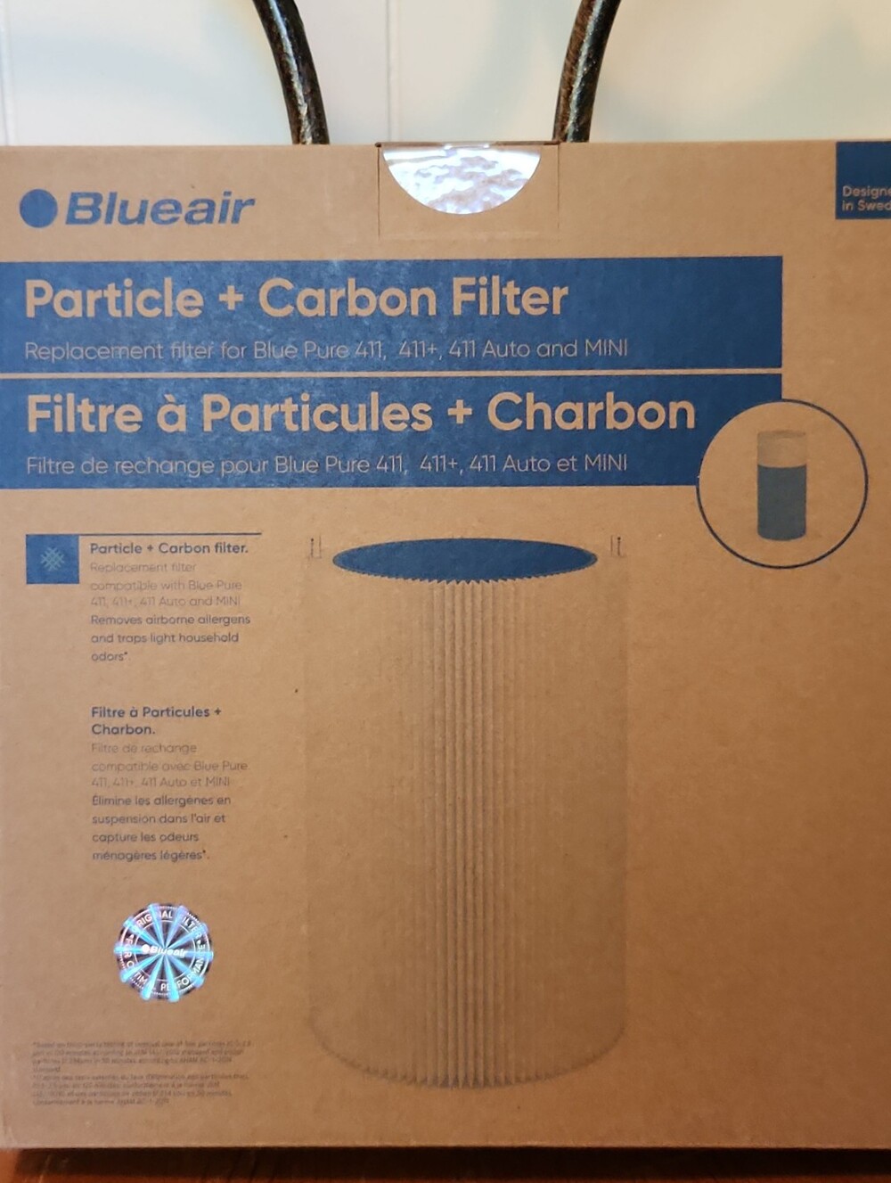 Blueair Particle and Carbon Filter Fits Blue Pure 411, 411+, 411 Auto and Mini